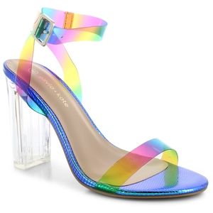 🆕NWT Olivia + Kate Rainbow Heels 🌈